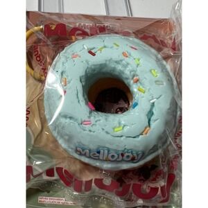 MelloJoy Mini Sea Salt Rings Blue Donut Squishy Stress Relief Toy Dry Yogurt NIB